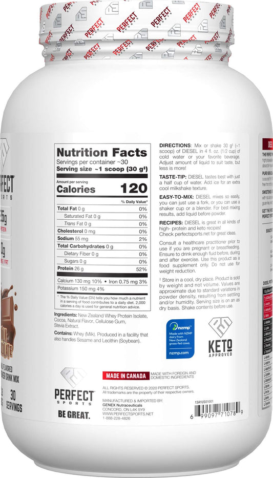 Diesel whey scoop demonstrates convenient serving for quick, protein-packed shakes.