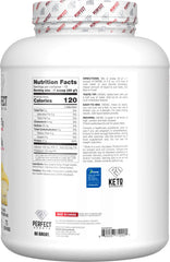 Perfect Sports Diesel banana label highlights NZ grass-fed whey purity