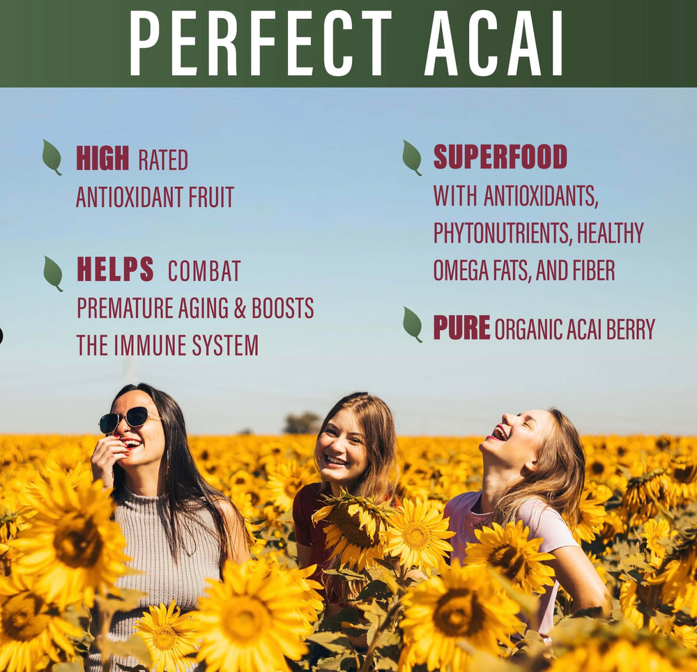 Perfect Supplements Acai capsules jar ready for daily use