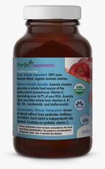 Close-up of Acerola powder texture, a fine powder ideal for smoothies