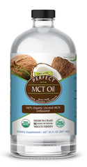 Perfect Supplements MCT Oil 30oz bottle for daily energy.