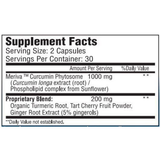 Performa Flex capsules closeup highlights Meriva for enhanced absorption