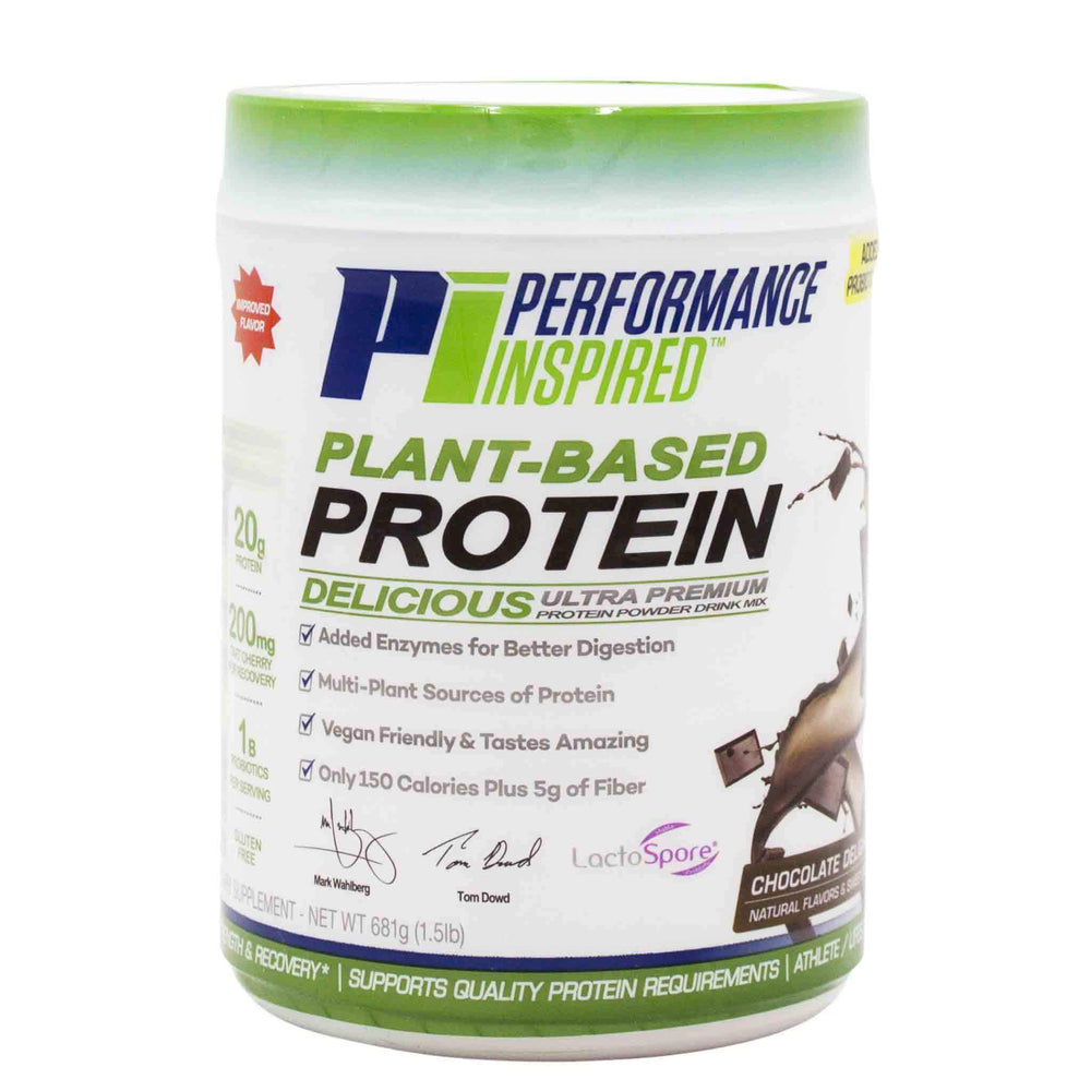 Performance Inspired plant protein bottle with natural ingredients for athletes.