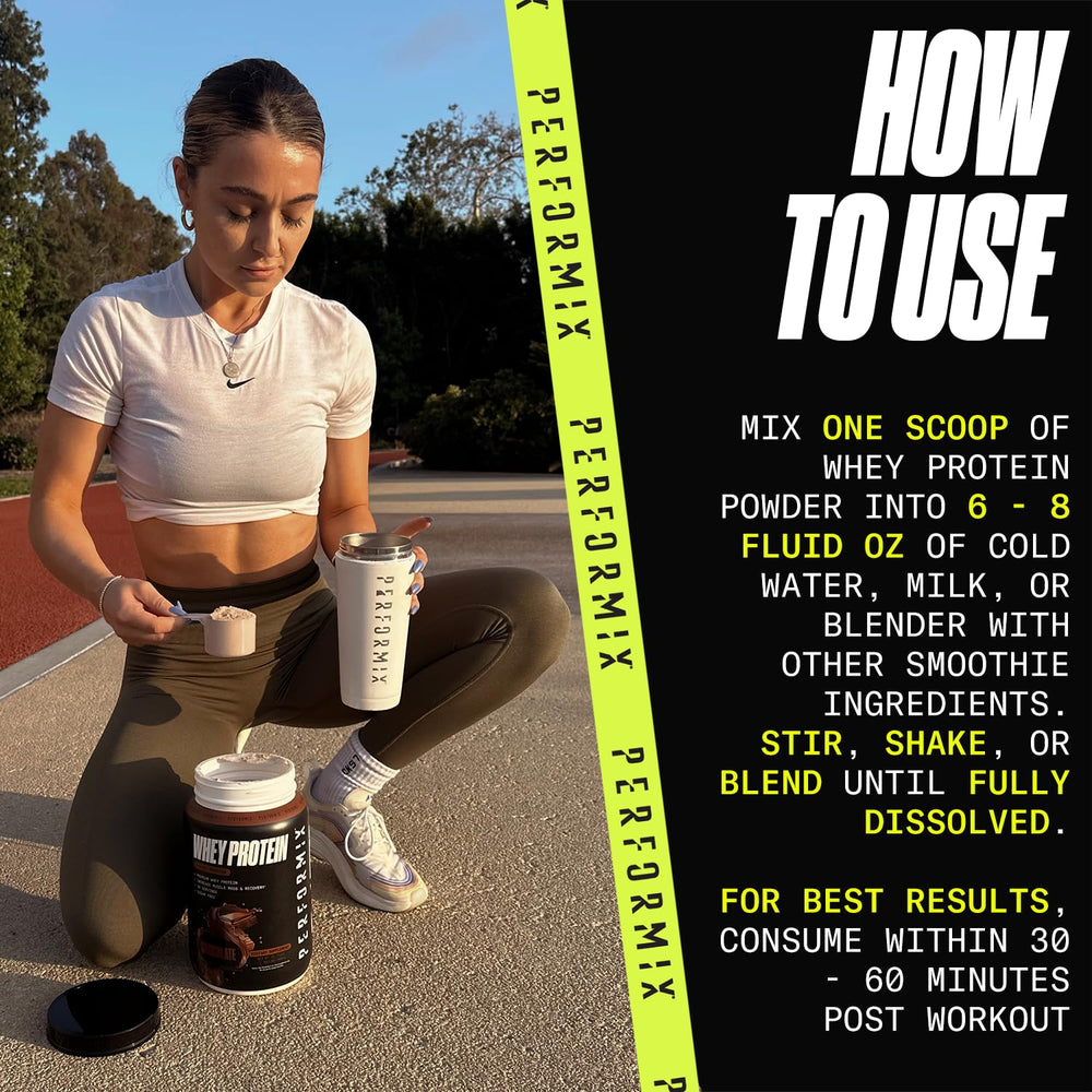 PERFORMIX nutrition panel lists 5.4g BCAAs per serving for support.