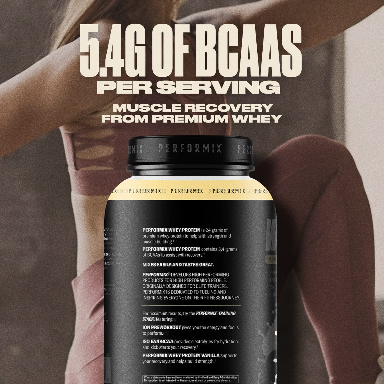 PERFORMIX Whey Protein Isolate Blend vanilla shaker-ready mix for convenient daily protein.