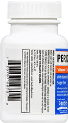 Peridin-C label close-up highlighting vitamin C and bioflavonoids for daily wellness.
