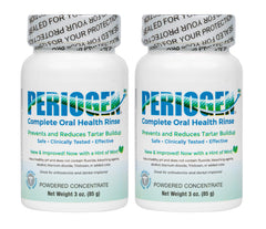 Periogen Hint of Mint bottle front simplifies daily rinsing.