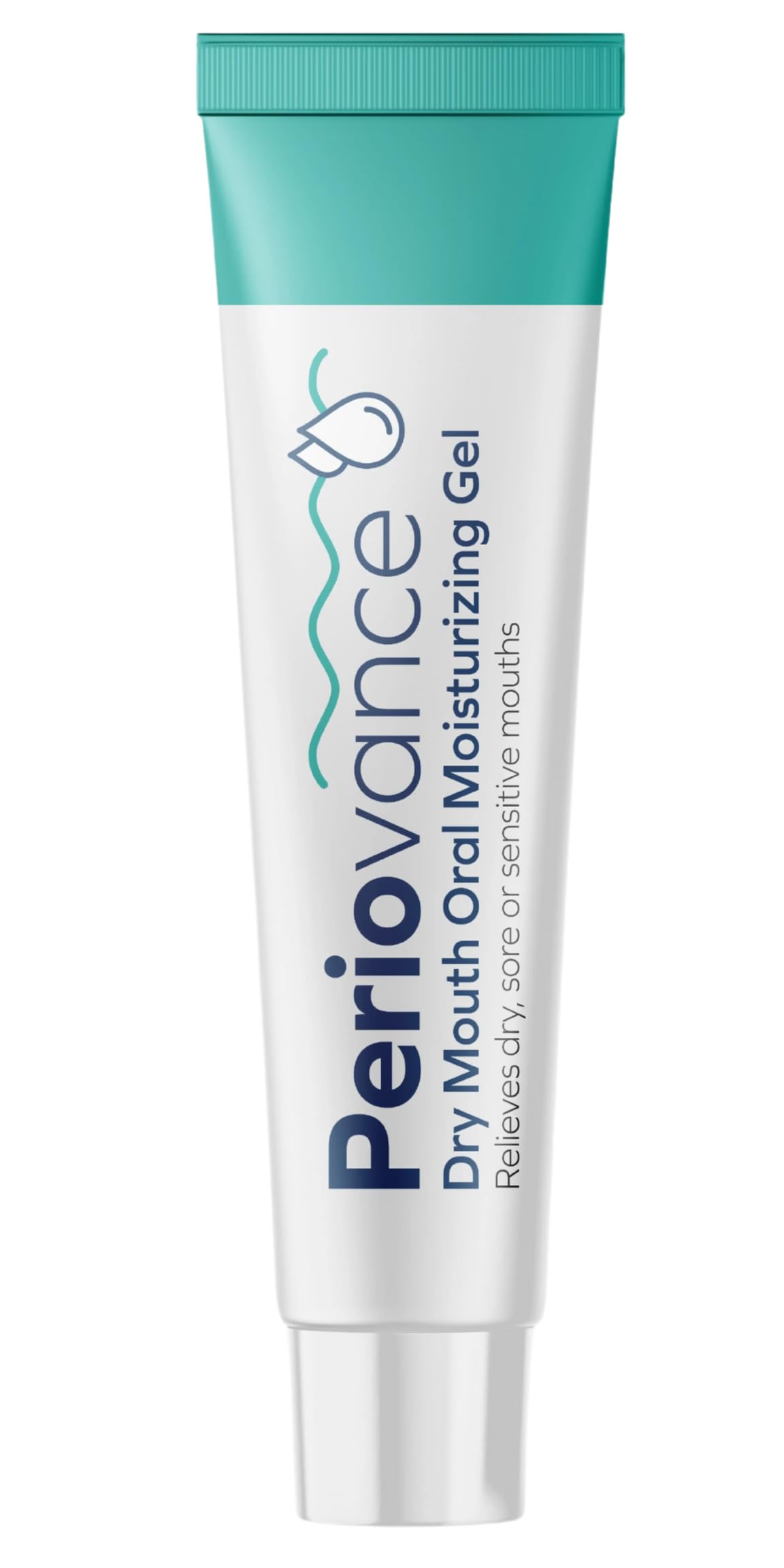 Periovance dry mouth gel 3-pack box shown for on-the-go relief
