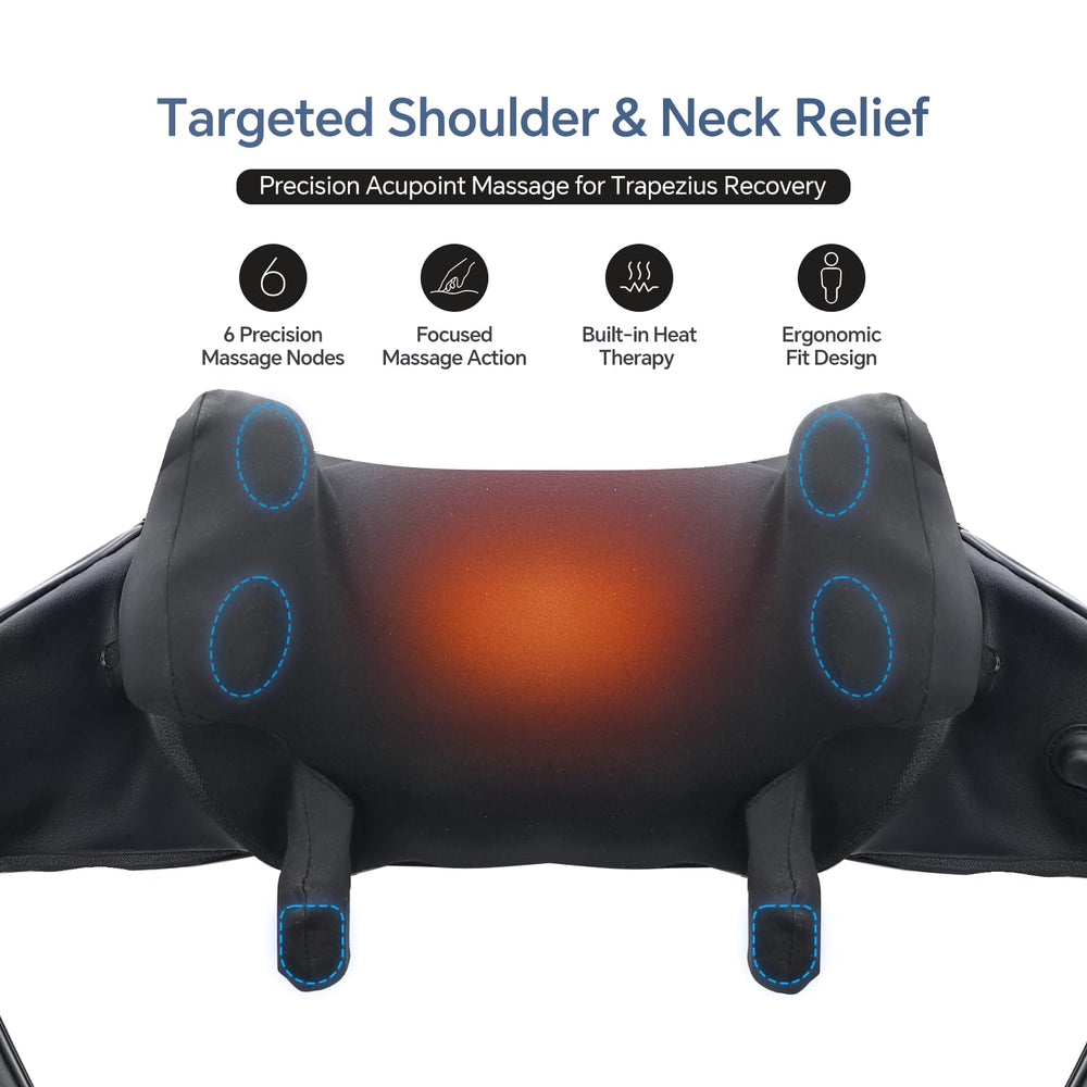 PERLEVI deep-tissue shiatsu kneading simulates professional relief at home