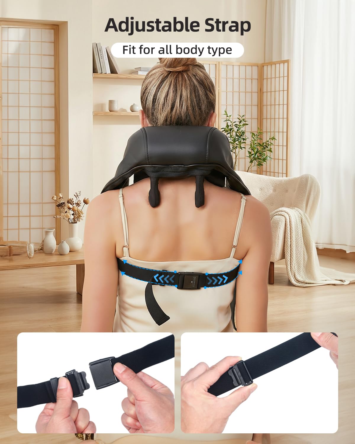 PERLEVI massager fits in office or home routines for quick relief