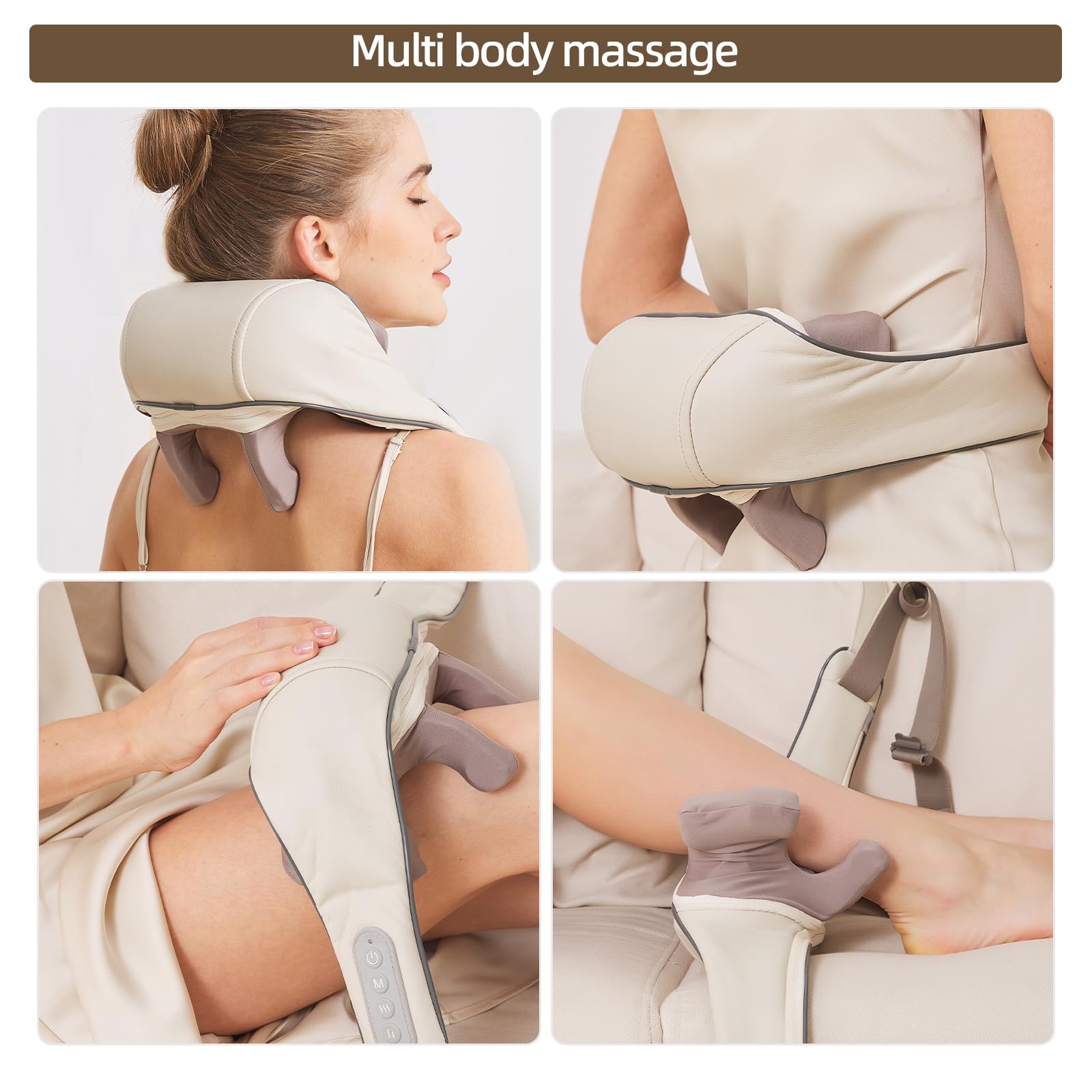 PERLEVI massager operates quietly for work, travel, or watching TV.