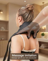 Close-up of PERLEVI shiatsu kneading nodes for neck and shoulders
