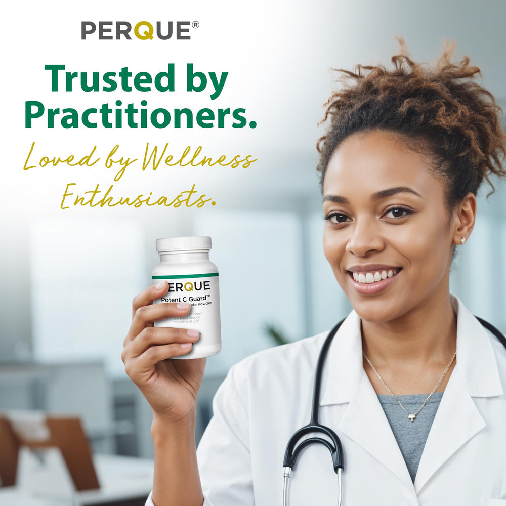 PERQUE Allergen-free formula label ensures gluten, dairy, soy, and corn free