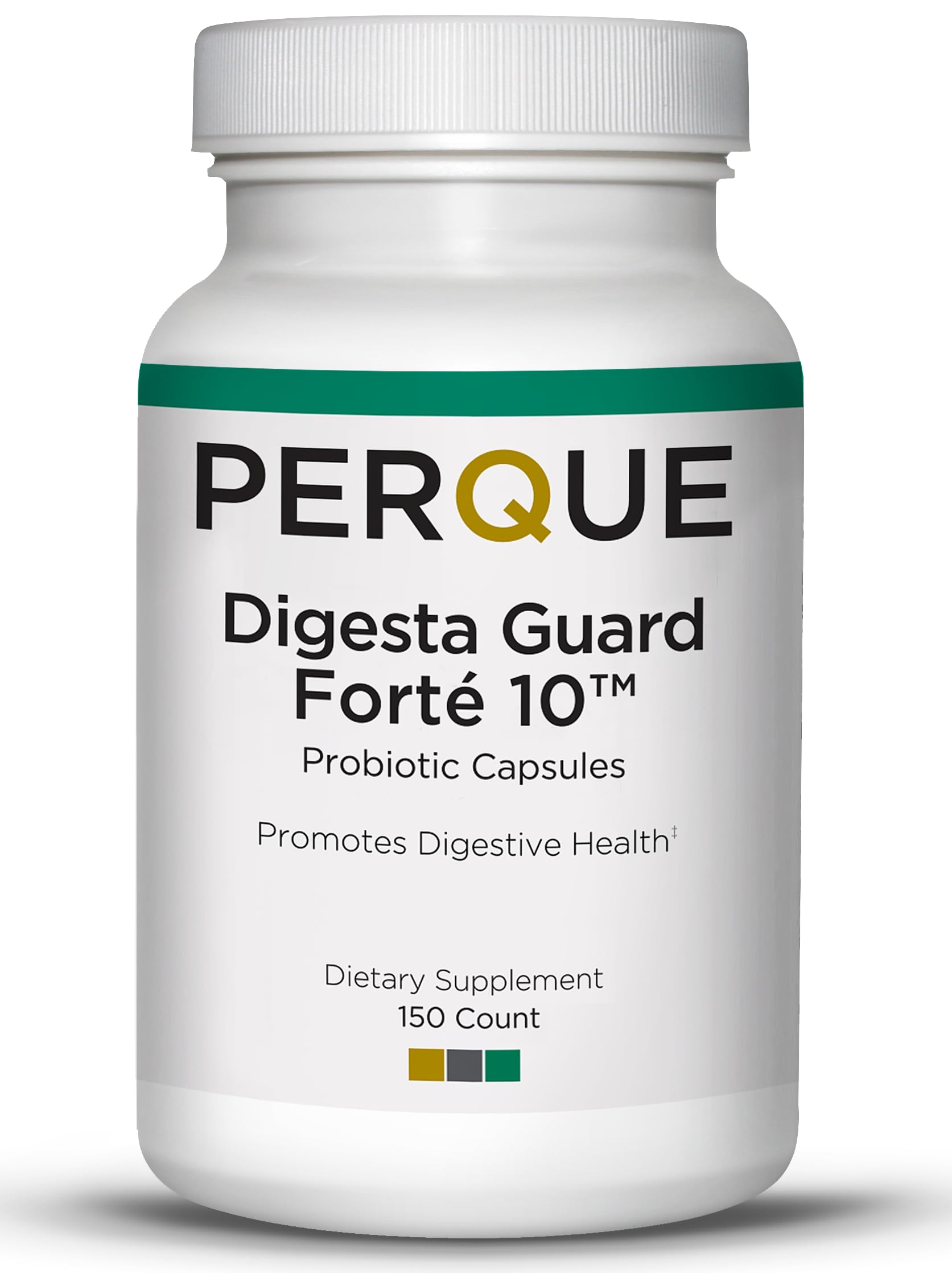 PERQUE Digesta Guard Forte bottle with capsules for daily gut balance and digestion support.