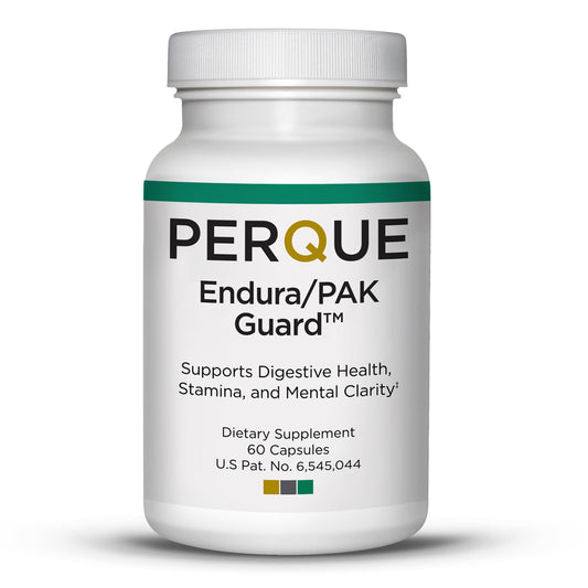 PERQUE Endura/Pak Guard bottle front with mineral blend for hydration