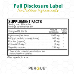 PERQUE Endura/Pak Guard gluten-free vegetarian formula supports clean daily supplementation