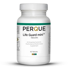 PERQUE Life Guard Mini Tabsules bottle front view, convenient daily supplement.