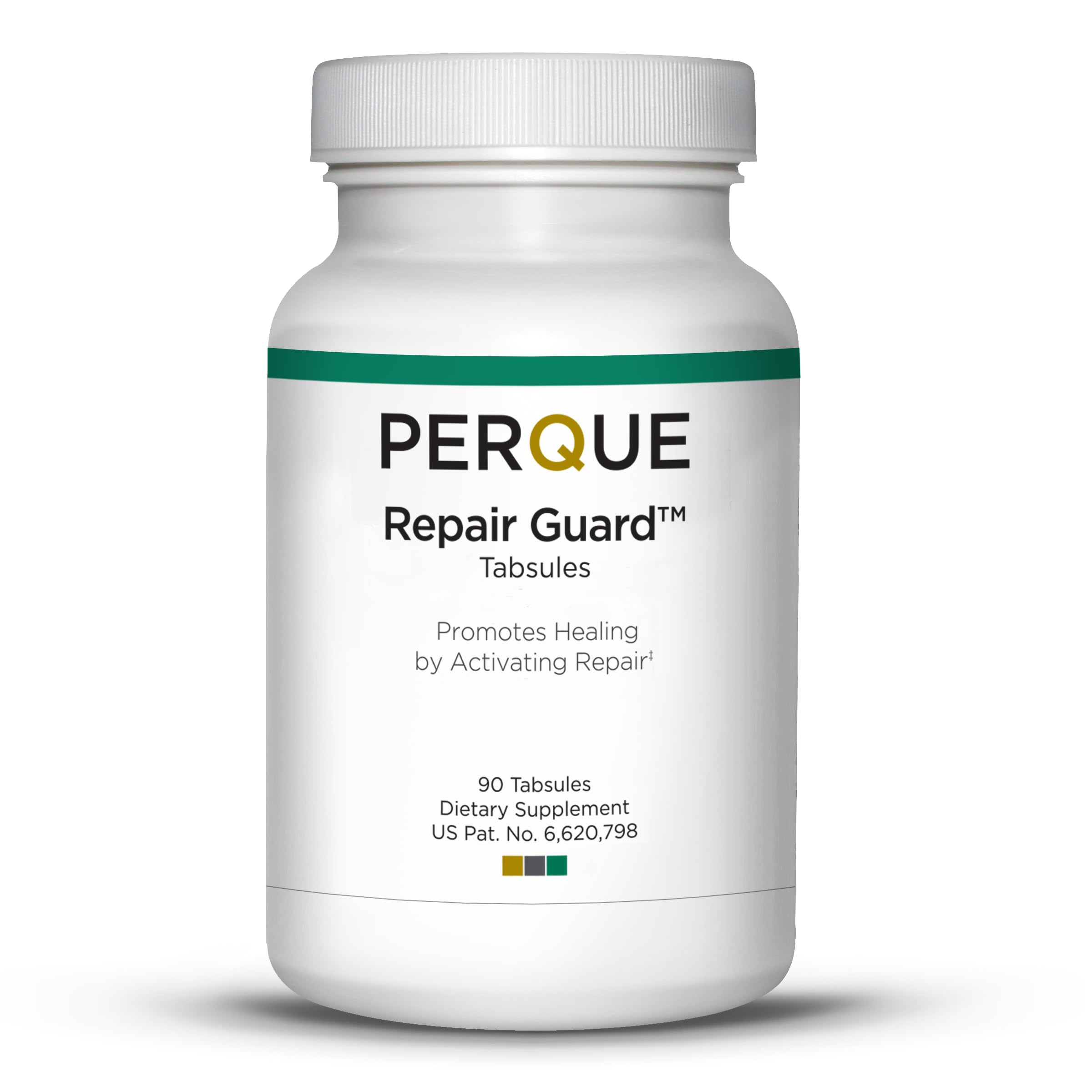 PERQUE Repair Guard bottle front highlights hypoallergenic formulation and organic base.