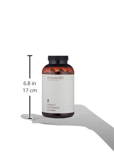 Perricone MD Omega-3 packaging next to a nutrition label.