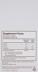 Perricone MD Omega-3 softgel capsules ready for daily dose.