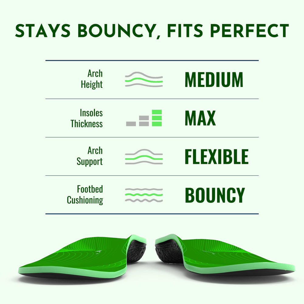 Perseveranx durable insoles retain shape for long-term use.