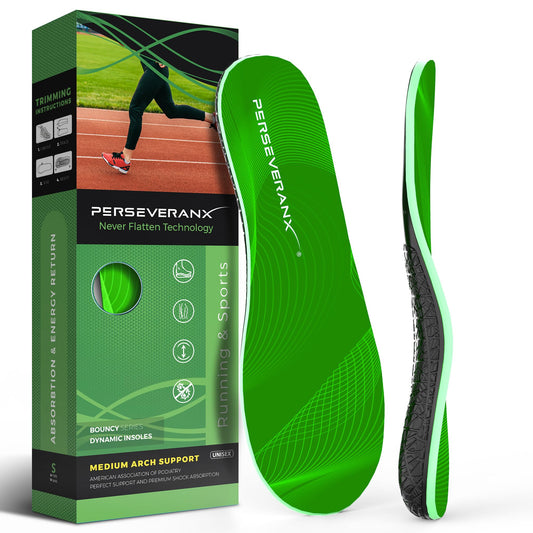 Per perseveranx NASA insoles with energizing cushioning for daily walking comfort.
