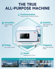 PerVita PSP30 clinical procedure demonstrates non-invasive ESWT in a professional setting.