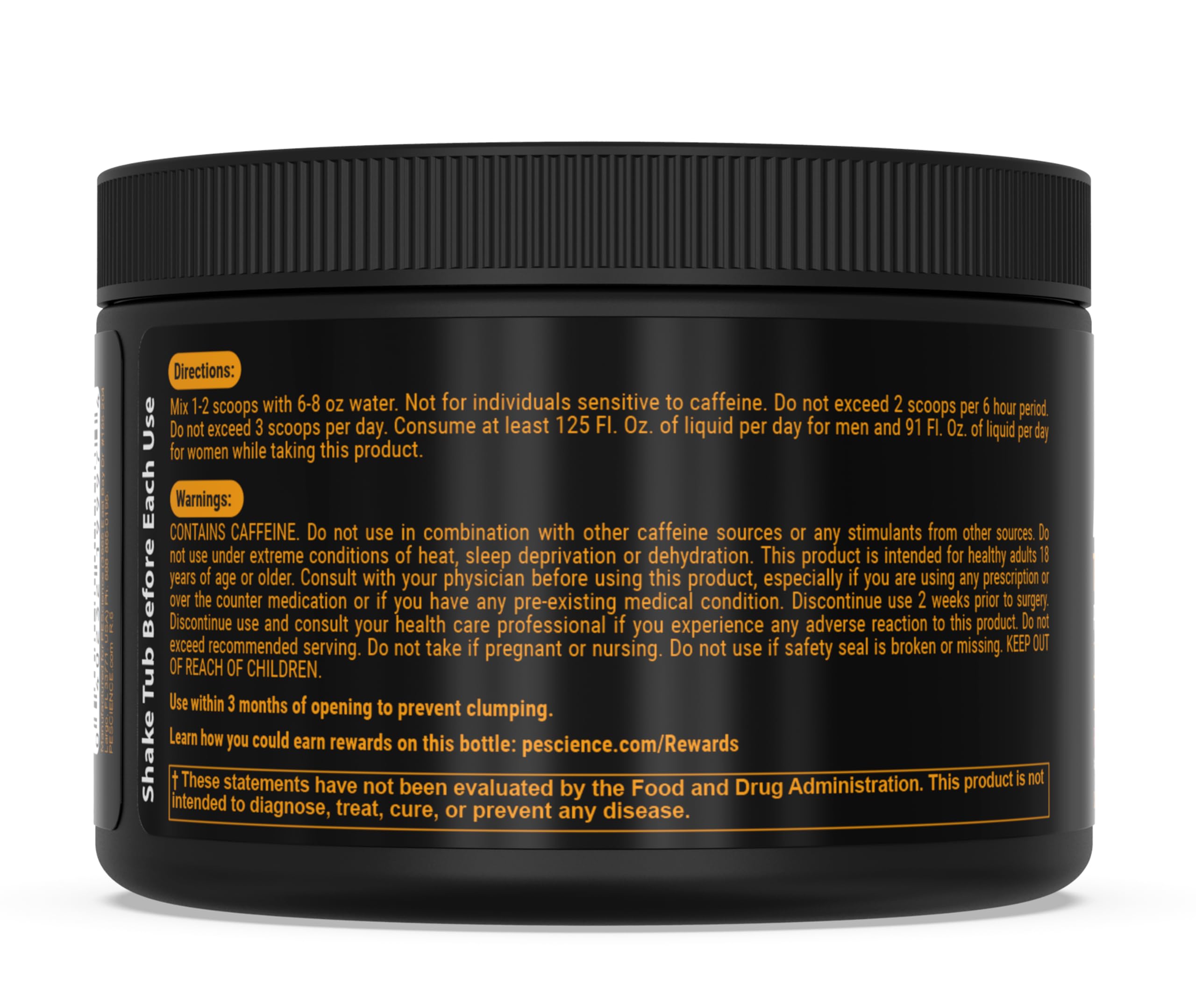 PEScience Alphamine dissolving powder in water demonstrates smooth mix.