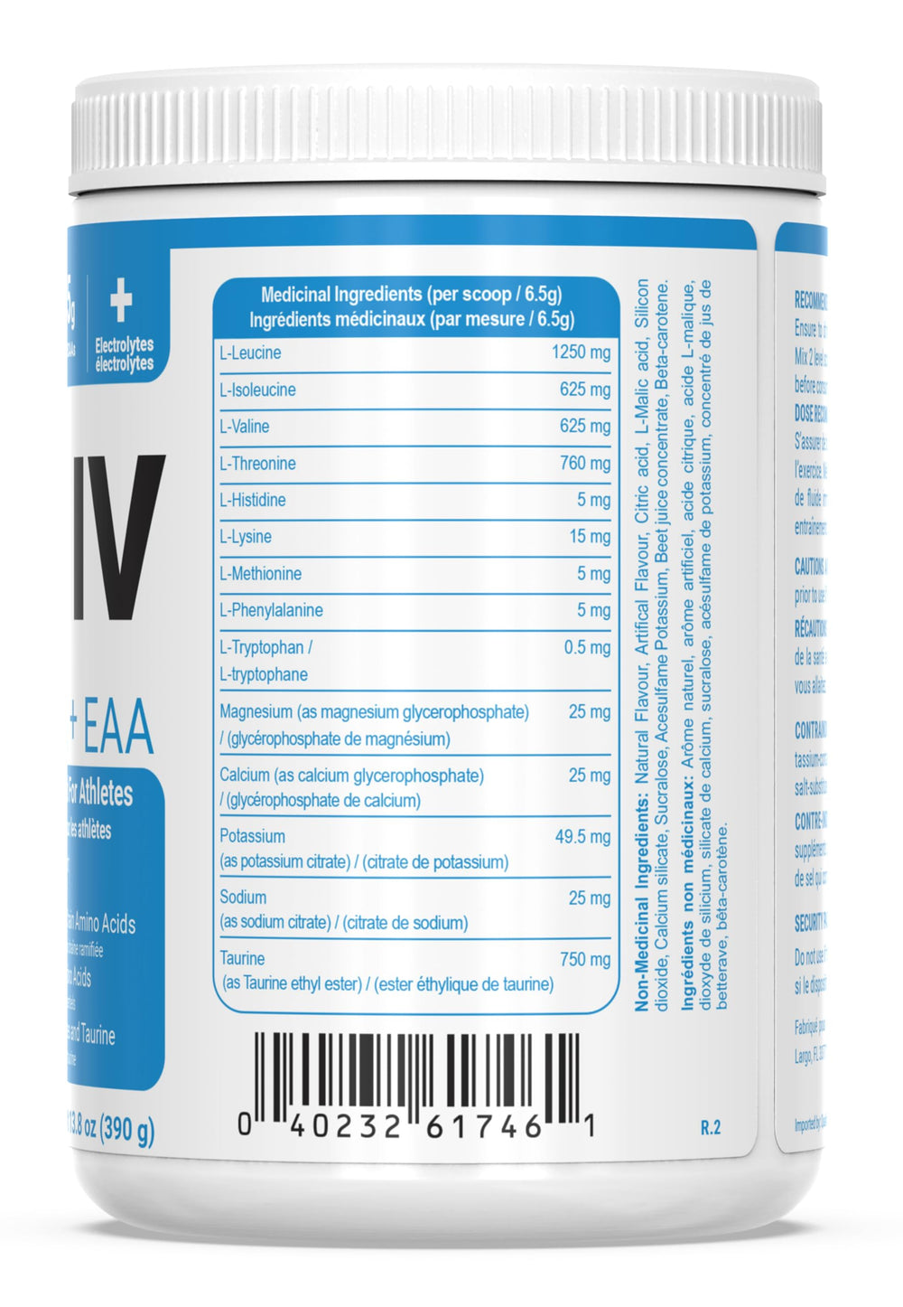 PEScience Amino IV packaging emphasizing sugar-free hydration