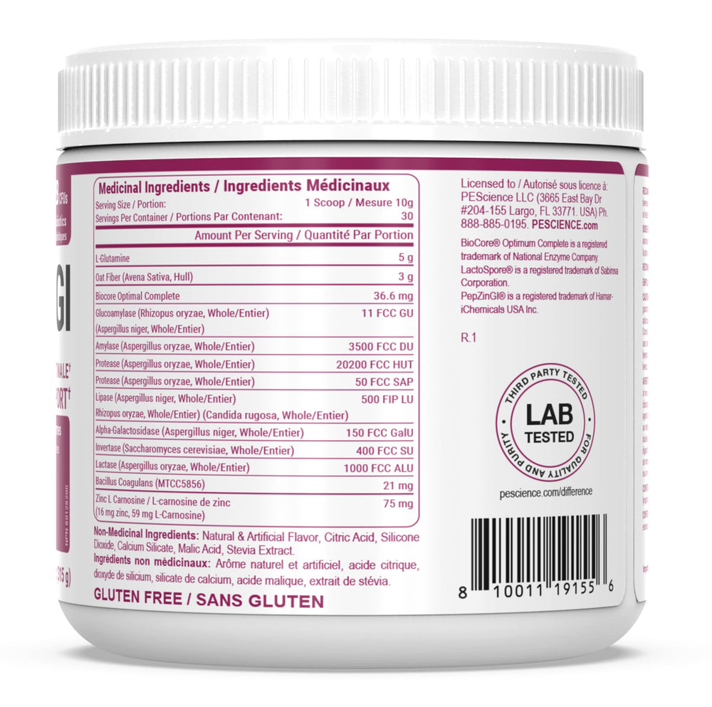 PEScience Complete-GI raspberry flavor tub appealing to flavor lovers.