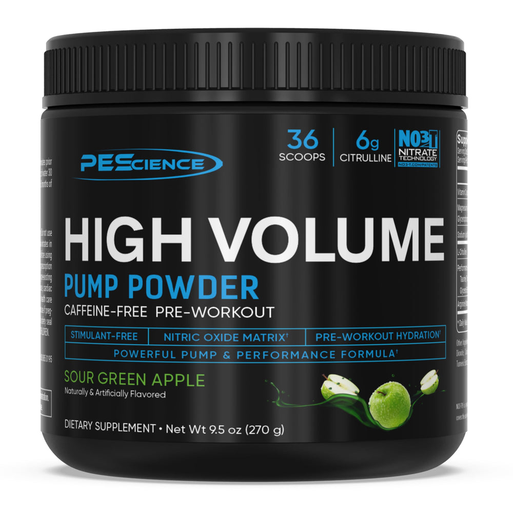 PEScience High Volume pump action demonstrates improved blood flow for workouts