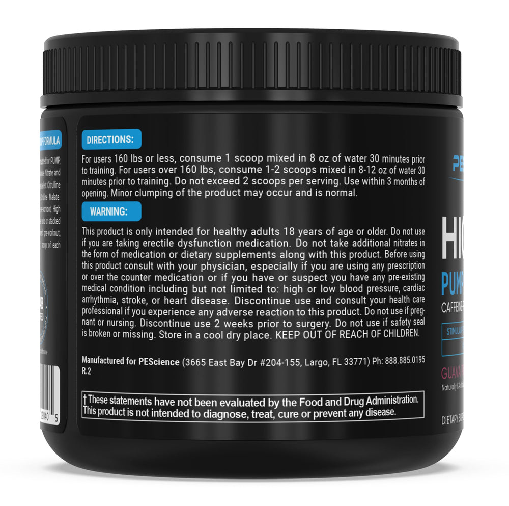 PEScience High Volume near water bottle implying daily performance support.