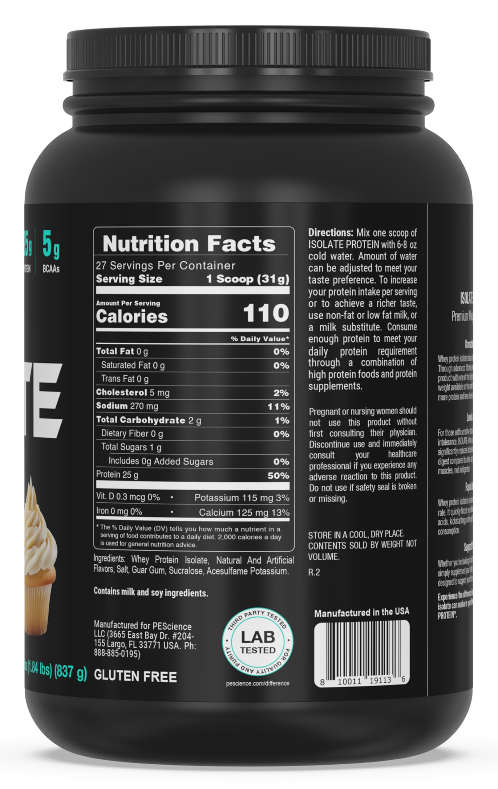 PEScience Isolate vanilla cupcake mixing appears smooth and creamy