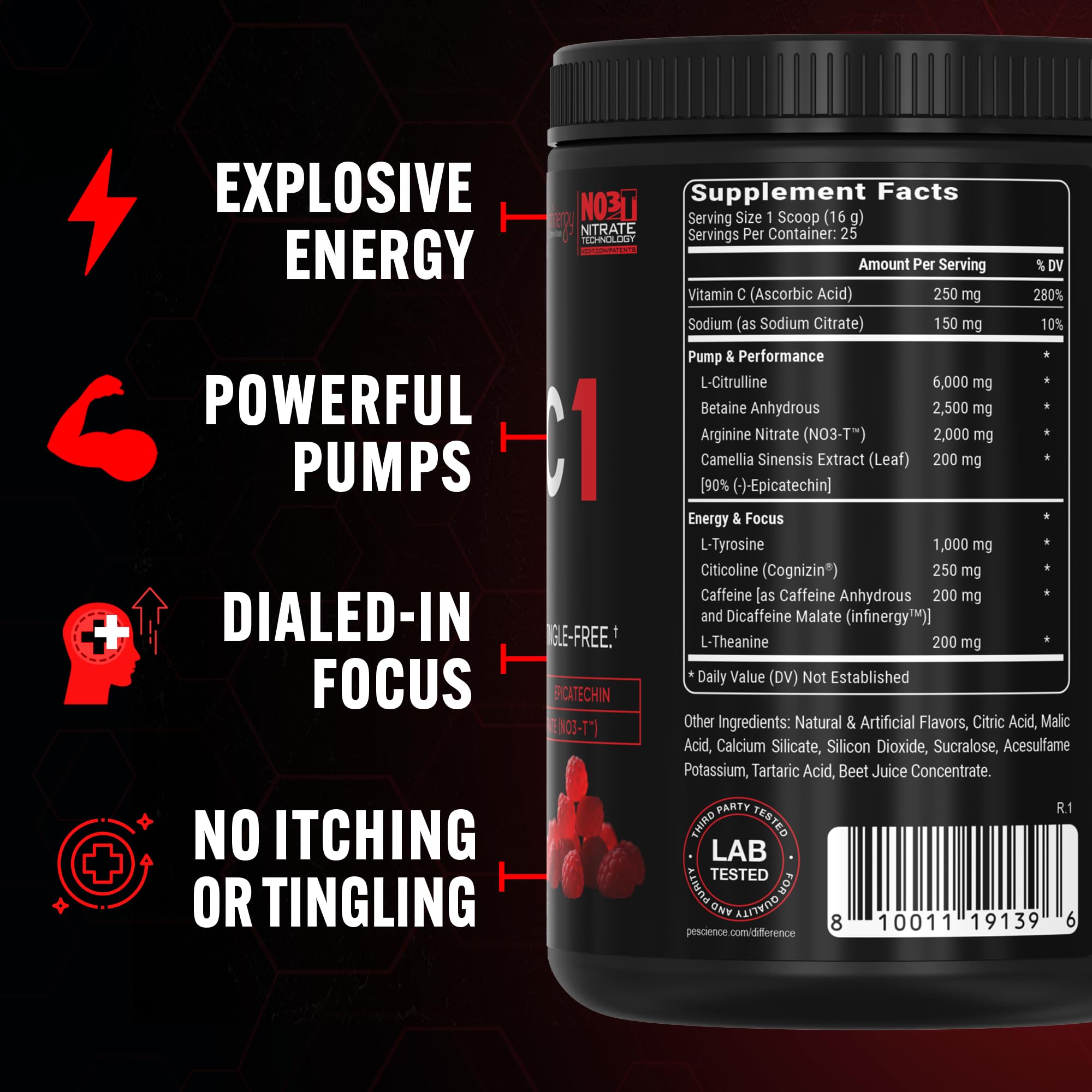 PEScience Prolific-1 cognizin nootropics image features cognitive support for focus