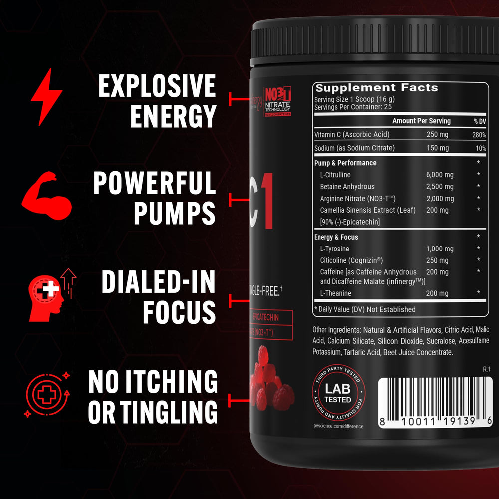 PEScience Prolific-1 cognizin nootropics image features cognitive support for focus