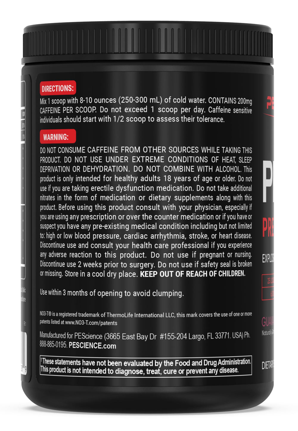 PEScience Prolific-1 one-scoop pour highlighting quick mixability and serving.