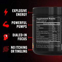 PEScience Prolific label close-up showing no beta alanine feature