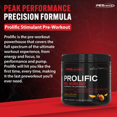 PEScience Prolific scoop with powder signaling quick-acting energy