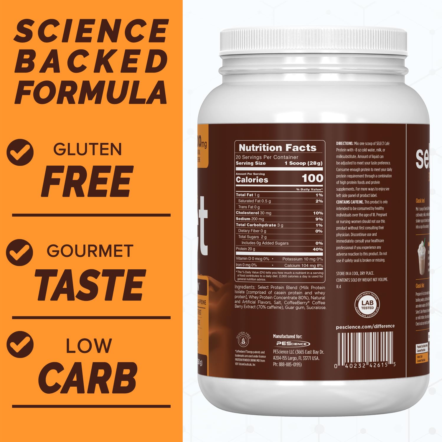 PEScience Select Cafe milk frother blends powder into creamy drinks.