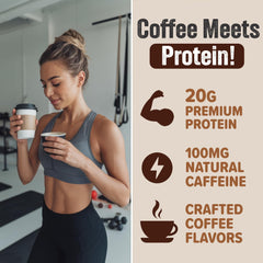 PEScience Select Cafe protein coffee creamer-dispense shows versatile flavoring and caffeine.