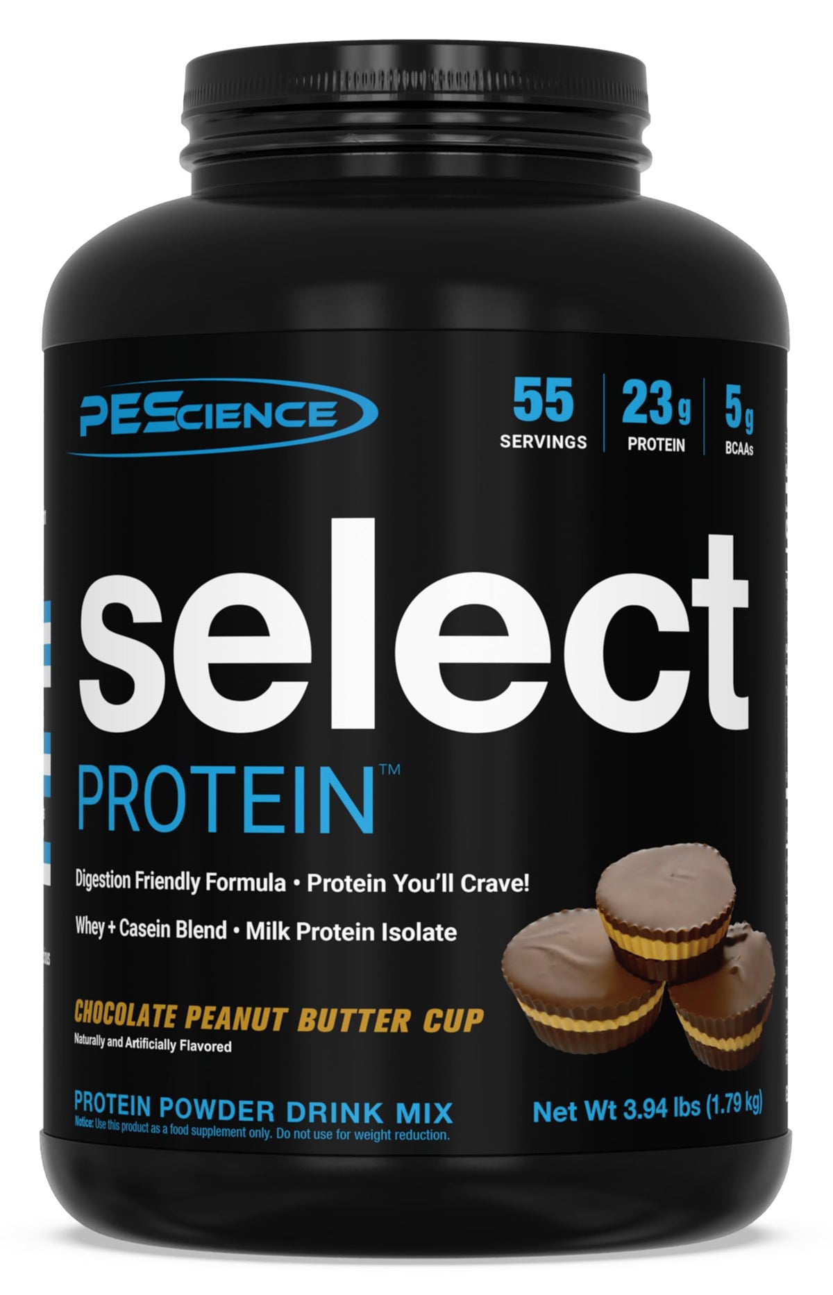 PEScience Select protein bottle pouring for a smooth shake