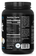 PEScience Select Cake Pop tub label close-up highlights clean, keto-friendly protein.
