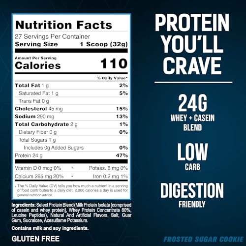 PEScience Select Protein Frosted Sugar Cookie keto icon signals low-carb compatibility