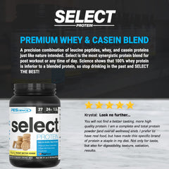 PEScience Select Peanut Butter Cookie powder with a spoon ready to taste.