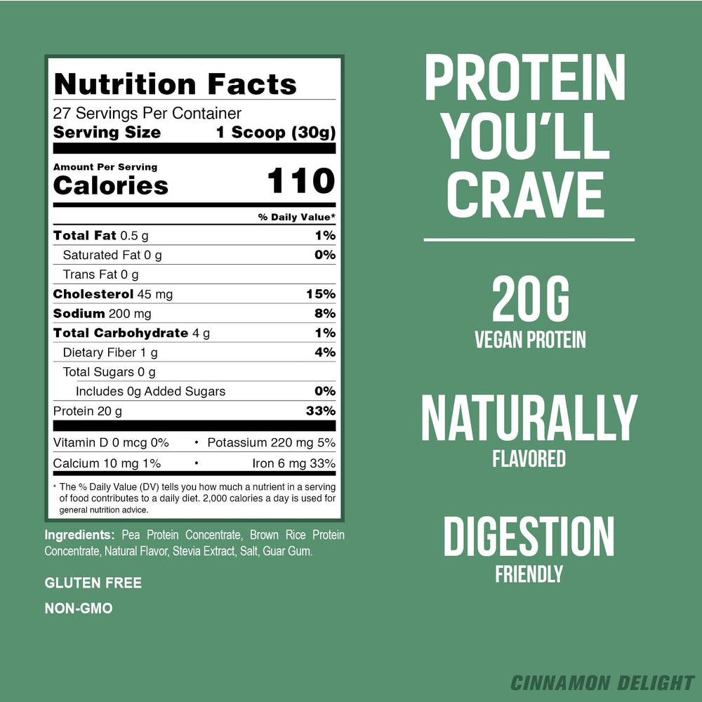 PEScience Select Vegan Cinnamon Delight shake in glass