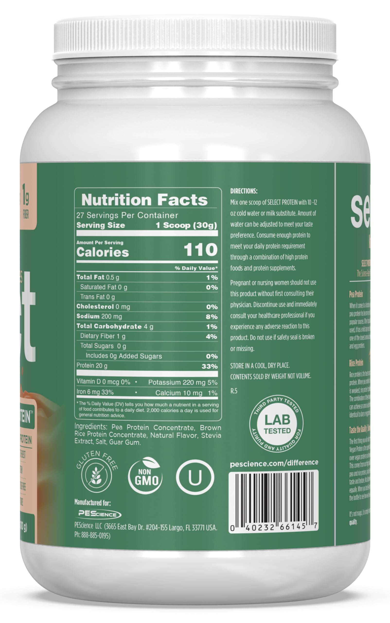 PEScience Select Vegan Cinnamon Delight stevia-sweetened