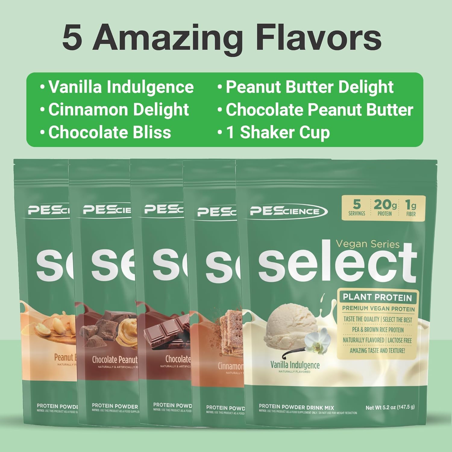 PEScience Select Vegan Indulgent Vanilla bag ideal for everyday smoothies