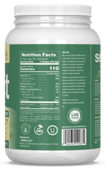 PEScience Select Vegan Vanilla Indulgence ingredients matrix shows pea and brown rice blend