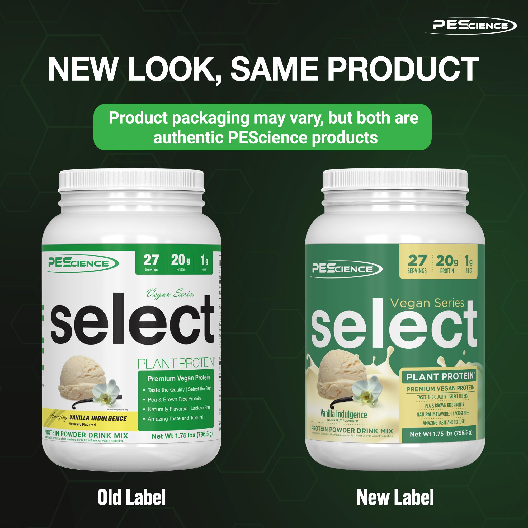 PEScience Select Vegan Vanilla Indulgence shaker, smooth texture for effortless shakes