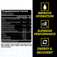 PEScience Versalyte Charged caffeine boost graphic shows smooth energy without jitters.